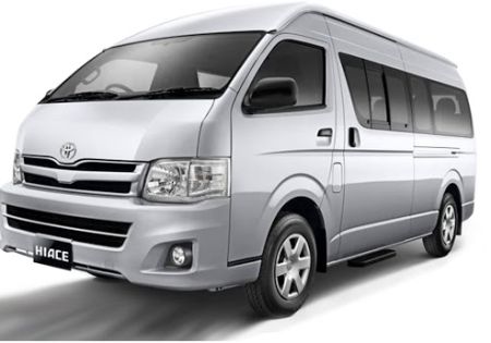 TOYOTA HIACE 12 SEATER ( MANUAL)