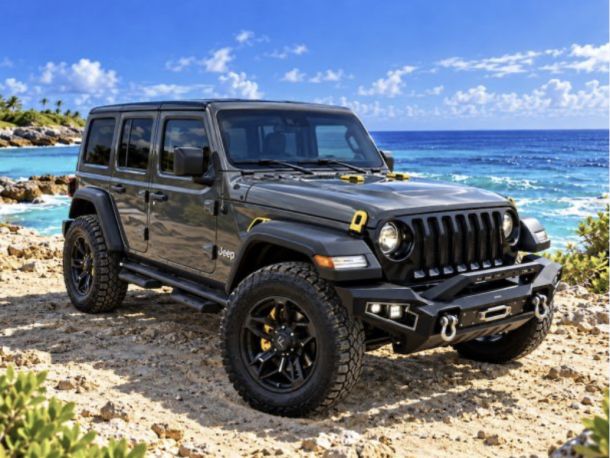 Mieten Sie einen Jeep Wrangler mit unbegrenzten Kilometern für 1, 2 oder 3 Tage